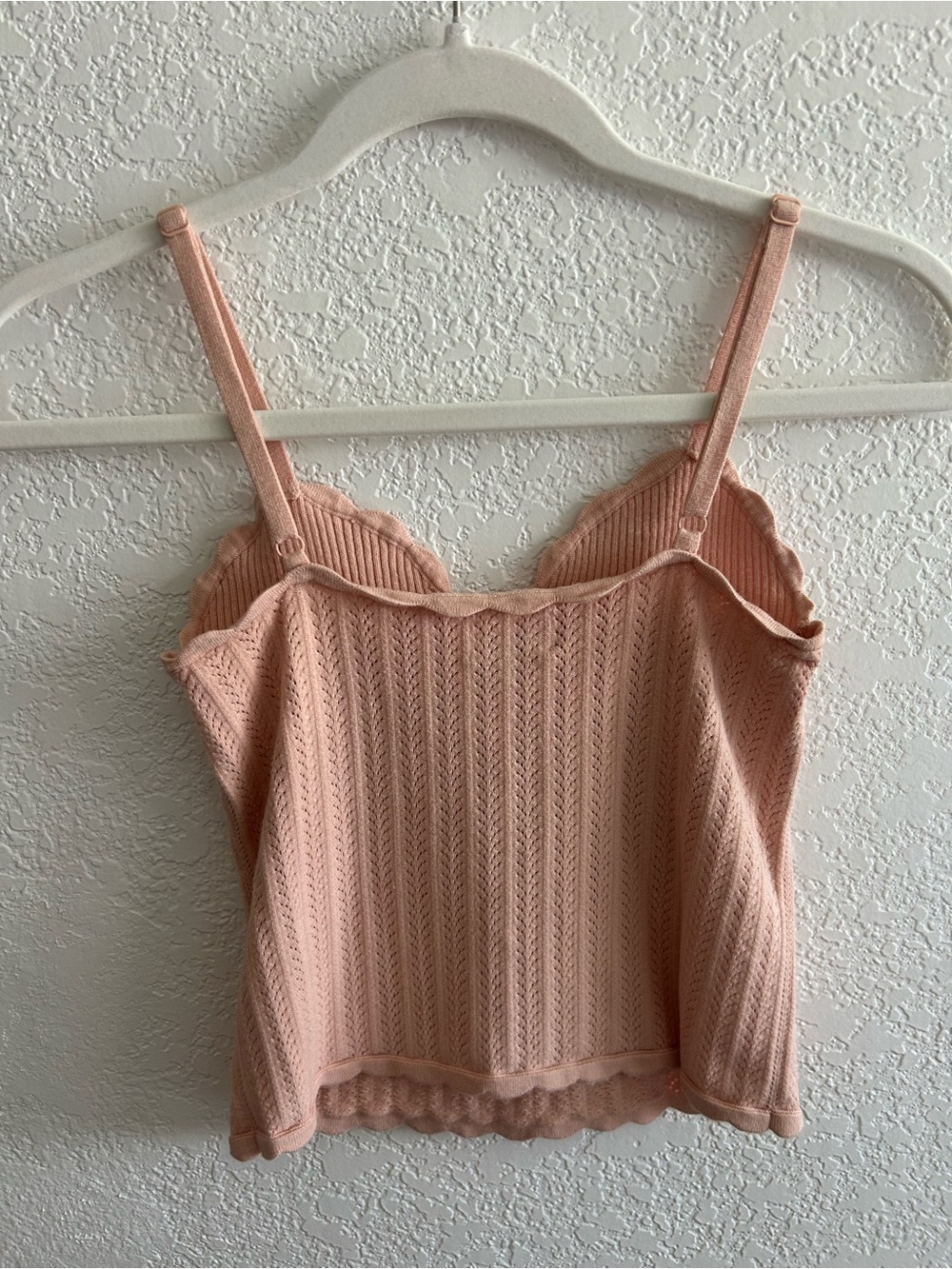 Aritzia Wilfred Y2K Style Romantic Blush Pink Light Knit Camisole Tank - Picture 4 of 5